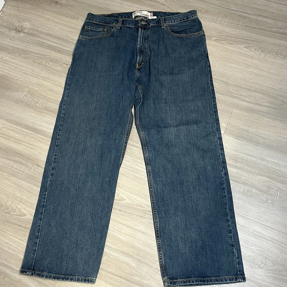 Levis 559 Jeans Mens 38x30 Blue Relaxed Straight Baggy Fit Dark Denim‎ Y2K